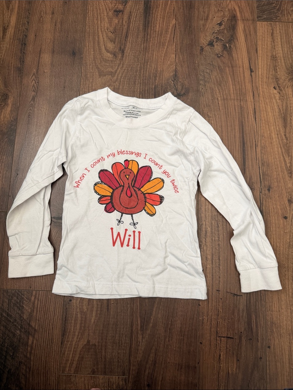 Kids Long-Sleeve Turkey shirt